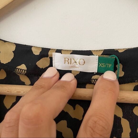 Rixo Lilly Leopard Print Silk Mini Dress - Picture 8 of 11